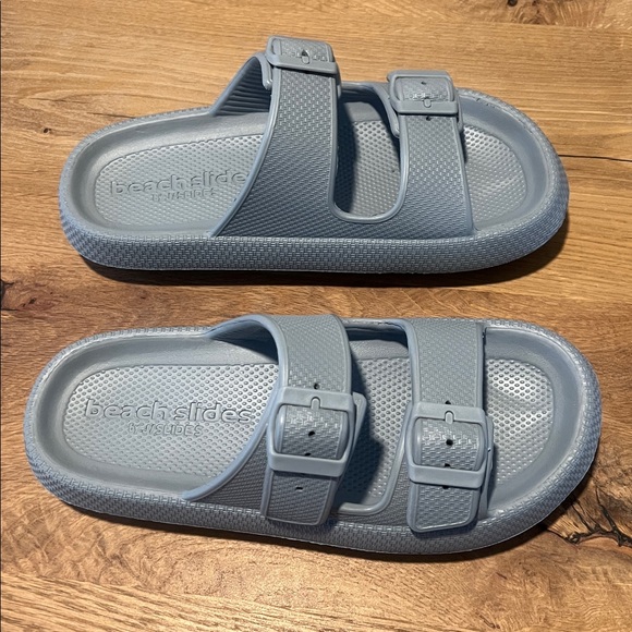 NEW Beach Slides by J/Slides Grey Eva SoCool Platform Slides Size 8 - Picture 2 of 12